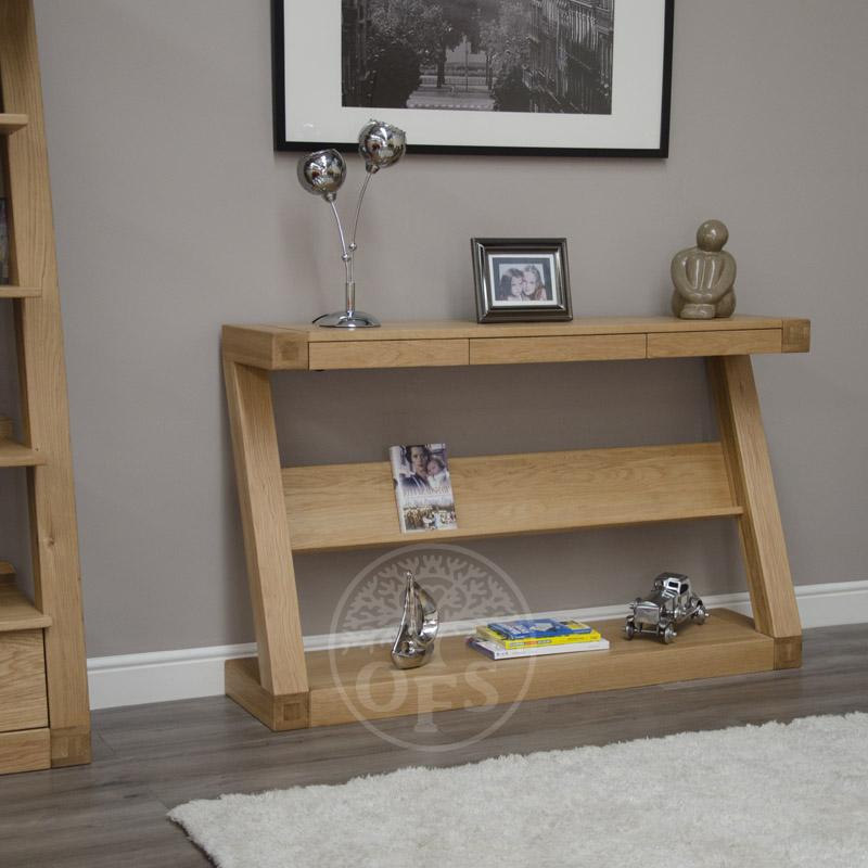 Infinity Oak Designer Wide Hall Table With Shelf review