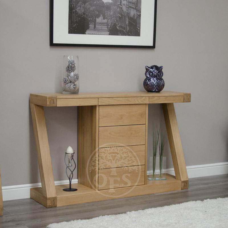 Infinity Oak Designer Console Table With Drawers review