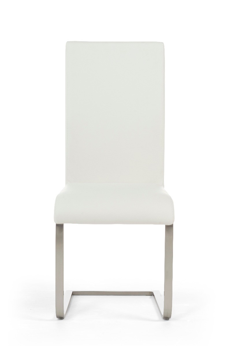 Product photograph of White Malaga Chairs from Oak Furniture Superstore