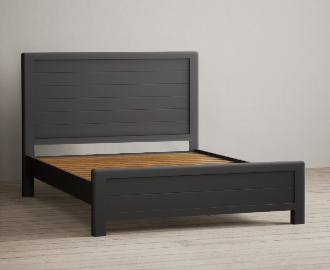 Photo 1 of Bradwell oak and charcoal painted super king size bed