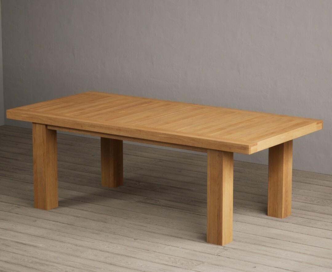 Product photograph of Extending Callington 230cm Oak Dining Table from Oak Furniture Superstore