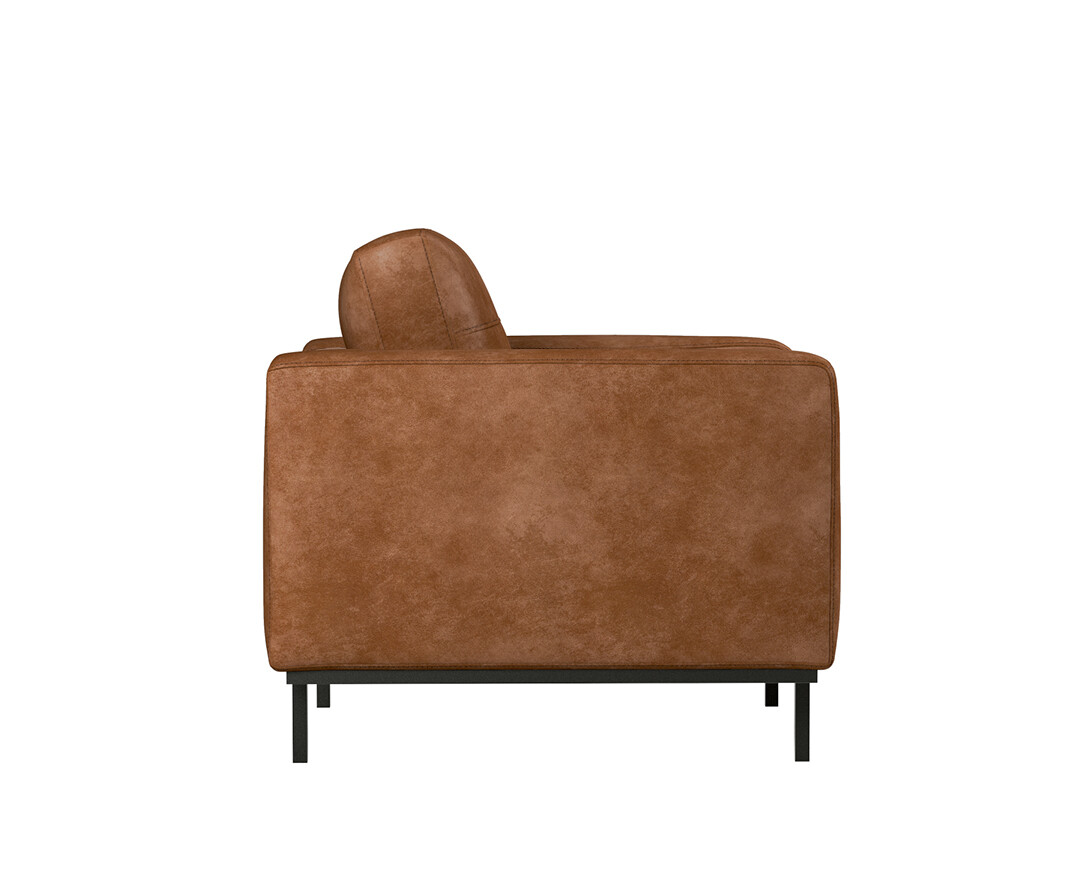 Photo 3 of Camden tan faux leather armchair
