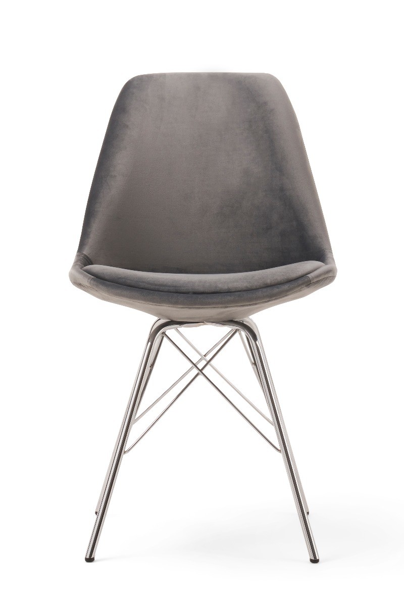 grey chrome chair