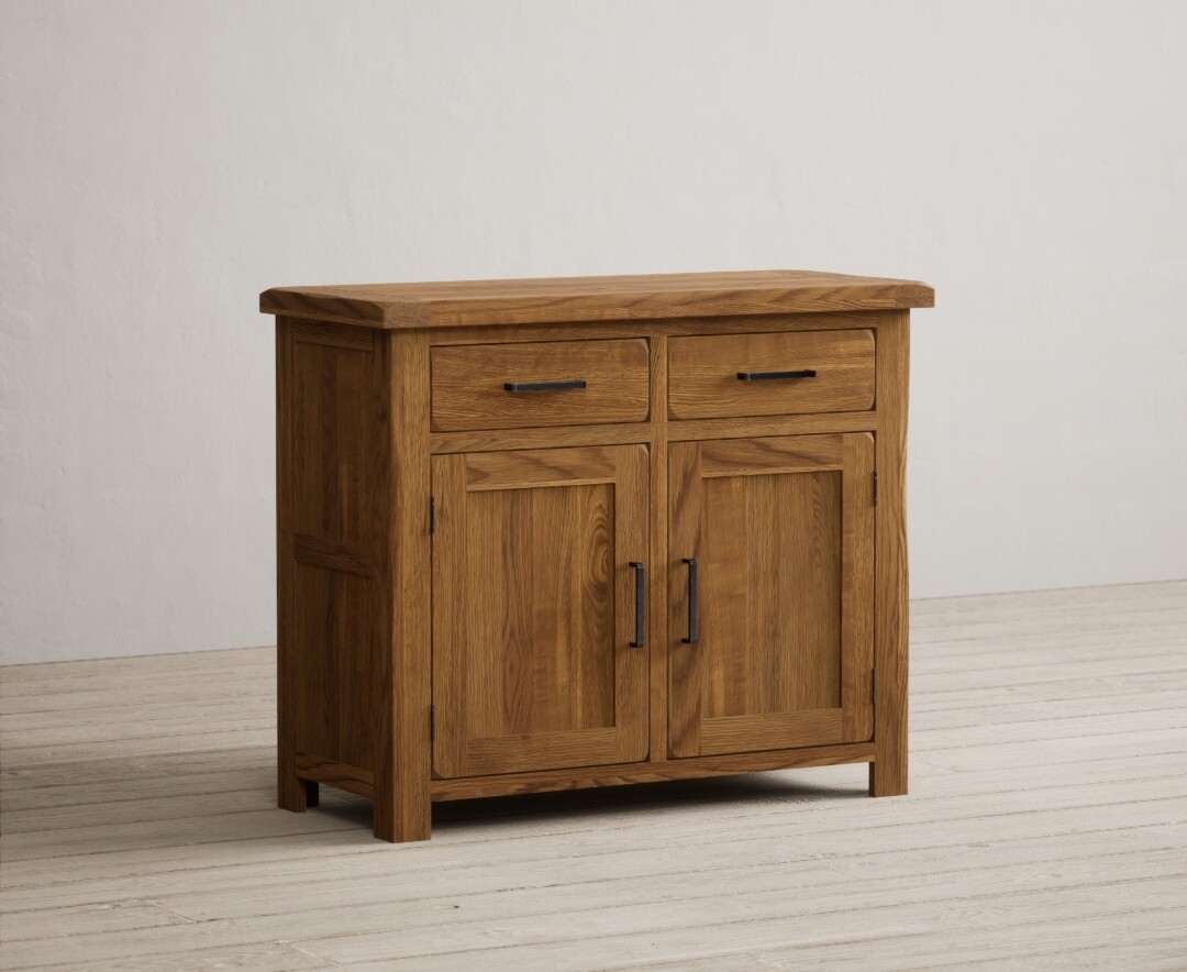 Harrogate Rustic Solid Oak Small Sideboard