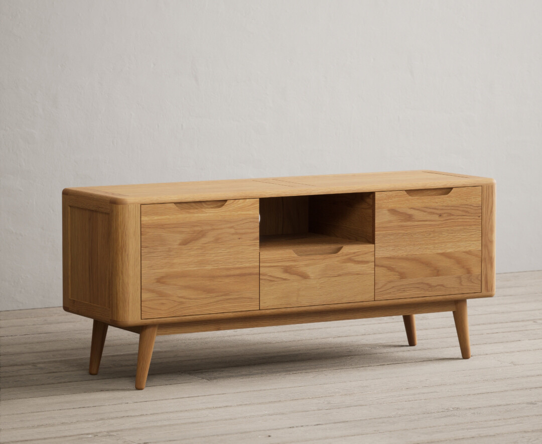 Rosa Solid Oak Large Tv Cabinet