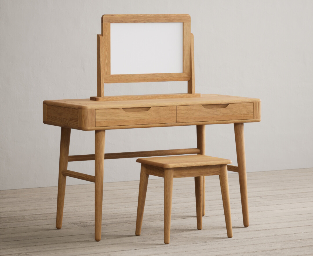 Rosa Solid Oak Dressing Table Set