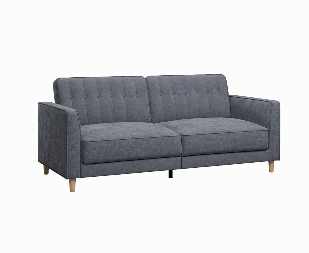Photo 2 of Merton charcoal grey fabric sofa bed