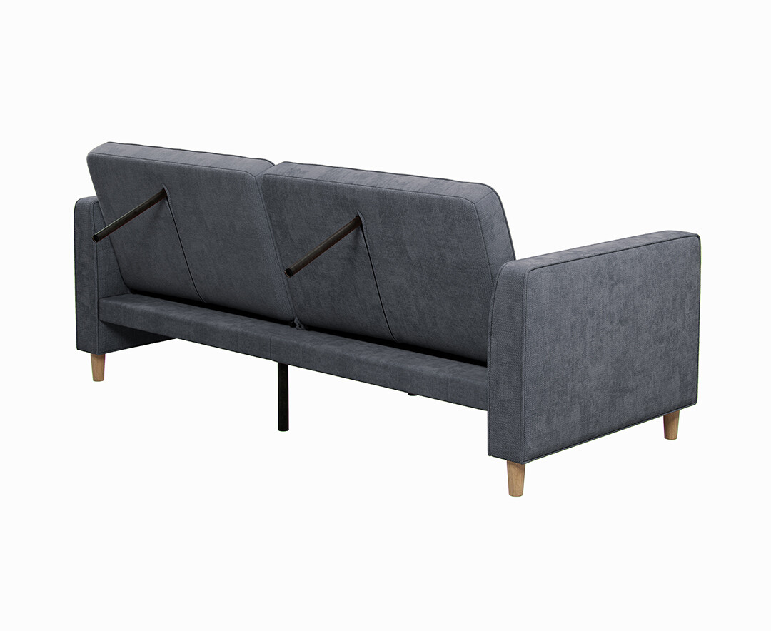 Photo 4 of Merton charcoal grey fabric sofa bed