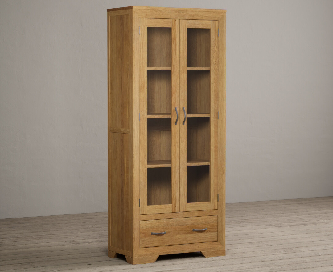 Photo 1 of Tilt solid oak glazed display cabinet