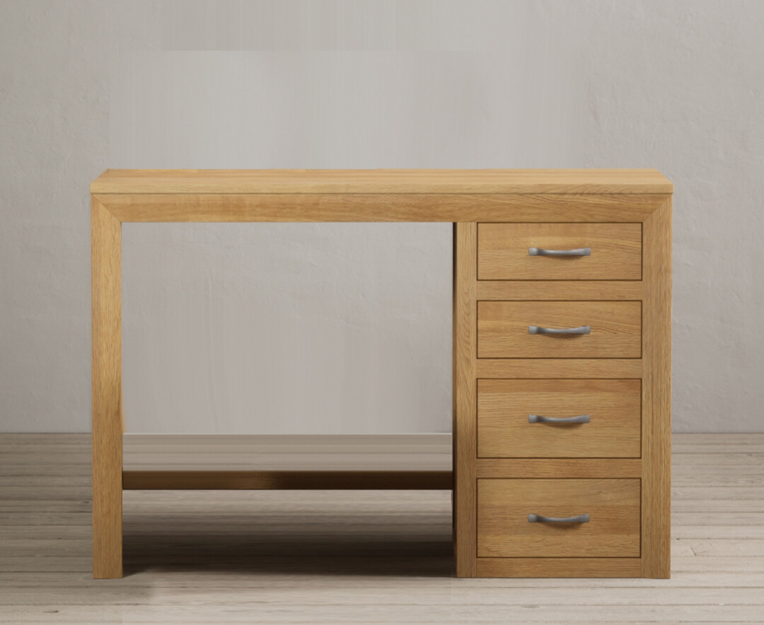 Product photograph of Tilt Solid Oak Dressing Table from Oak Furniture Superstore