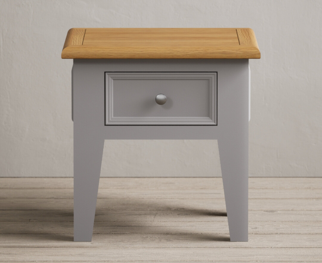 Weymouth Oak And Light Grey Painted Lamp Table