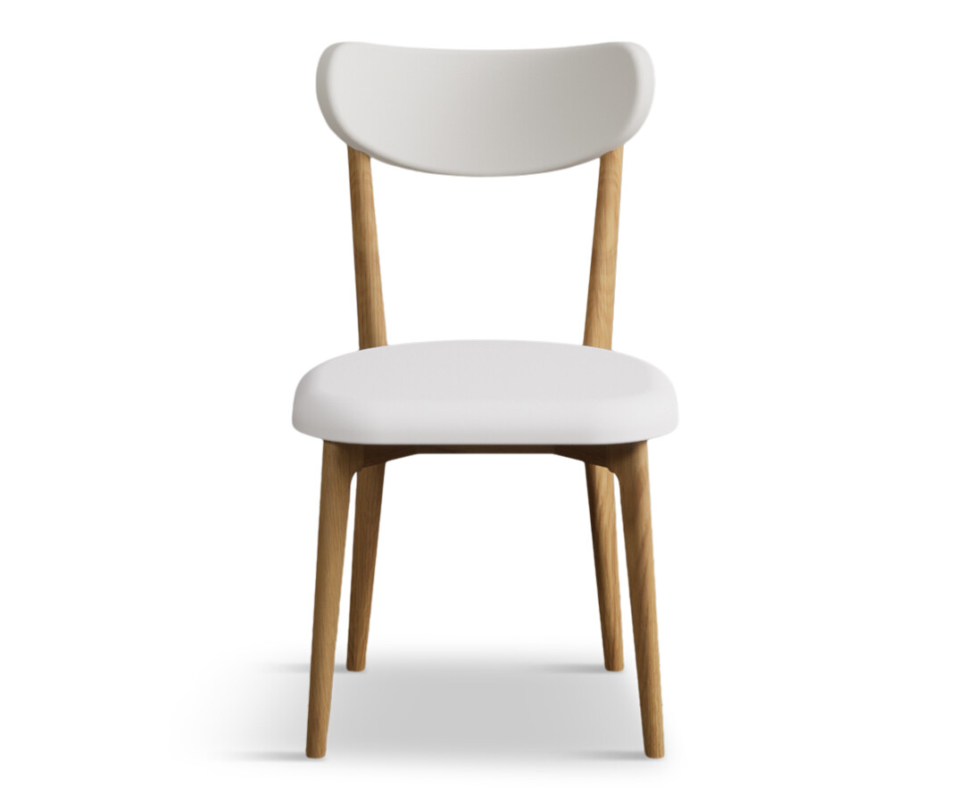 Product photograph of White Nordic Chairs from Oak Furniture Superstore