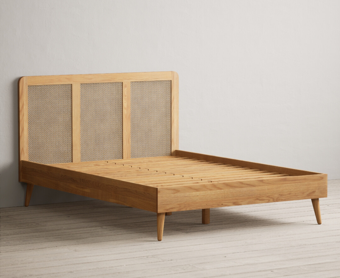 Photo 1 of Oak rattan double bed