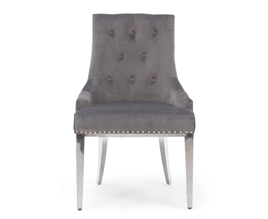 Product photograph of Grey Sienna Chairs from Oak Furniture Superstore