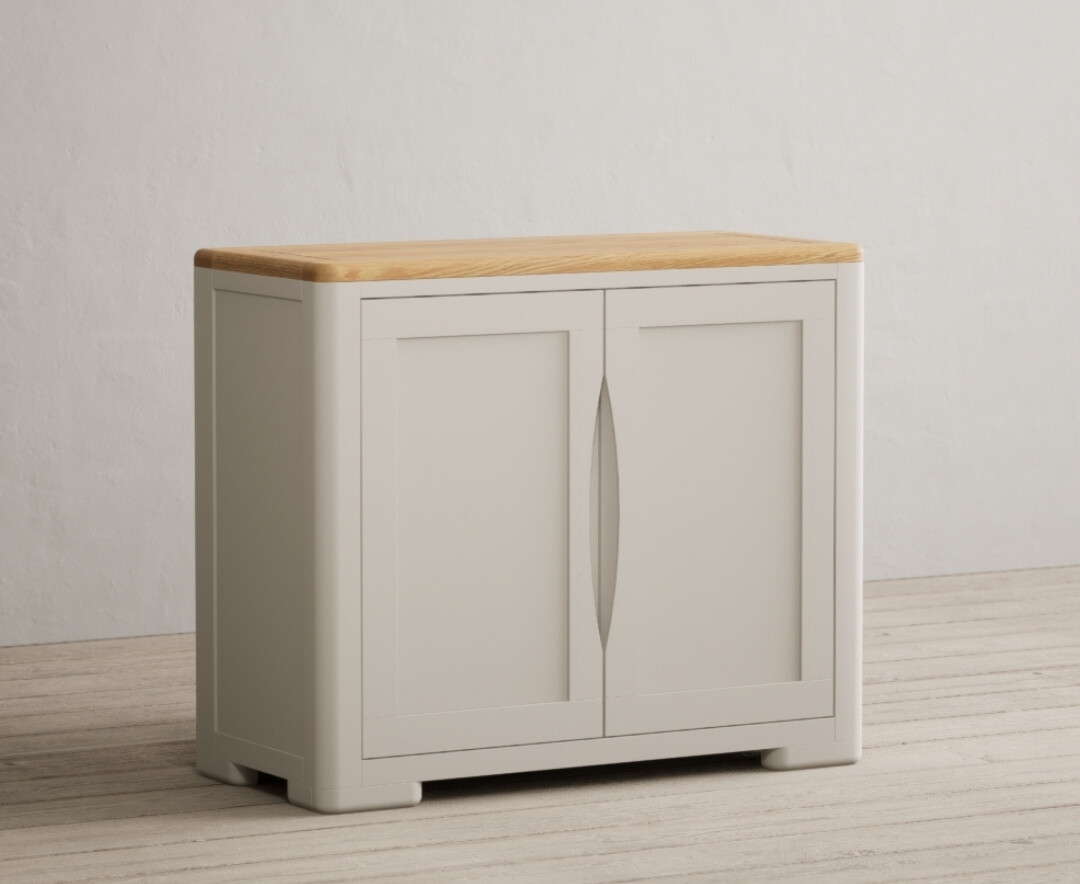 Alba Oak And Soft White Painted Small Sideboard