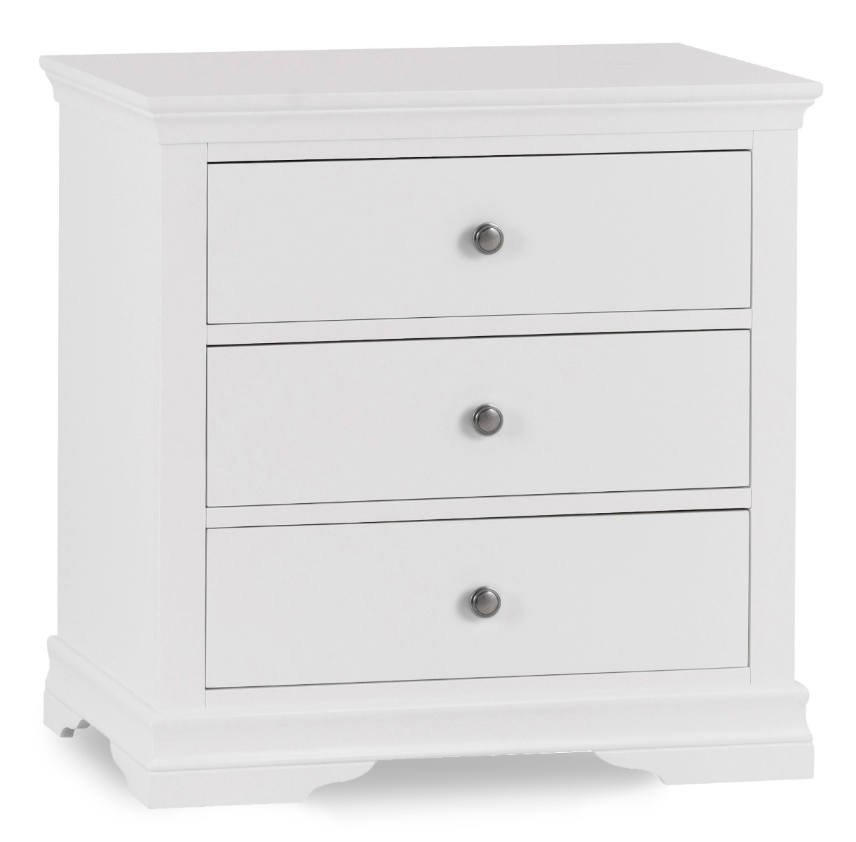 Brooklyn White 3 Drawer Chest