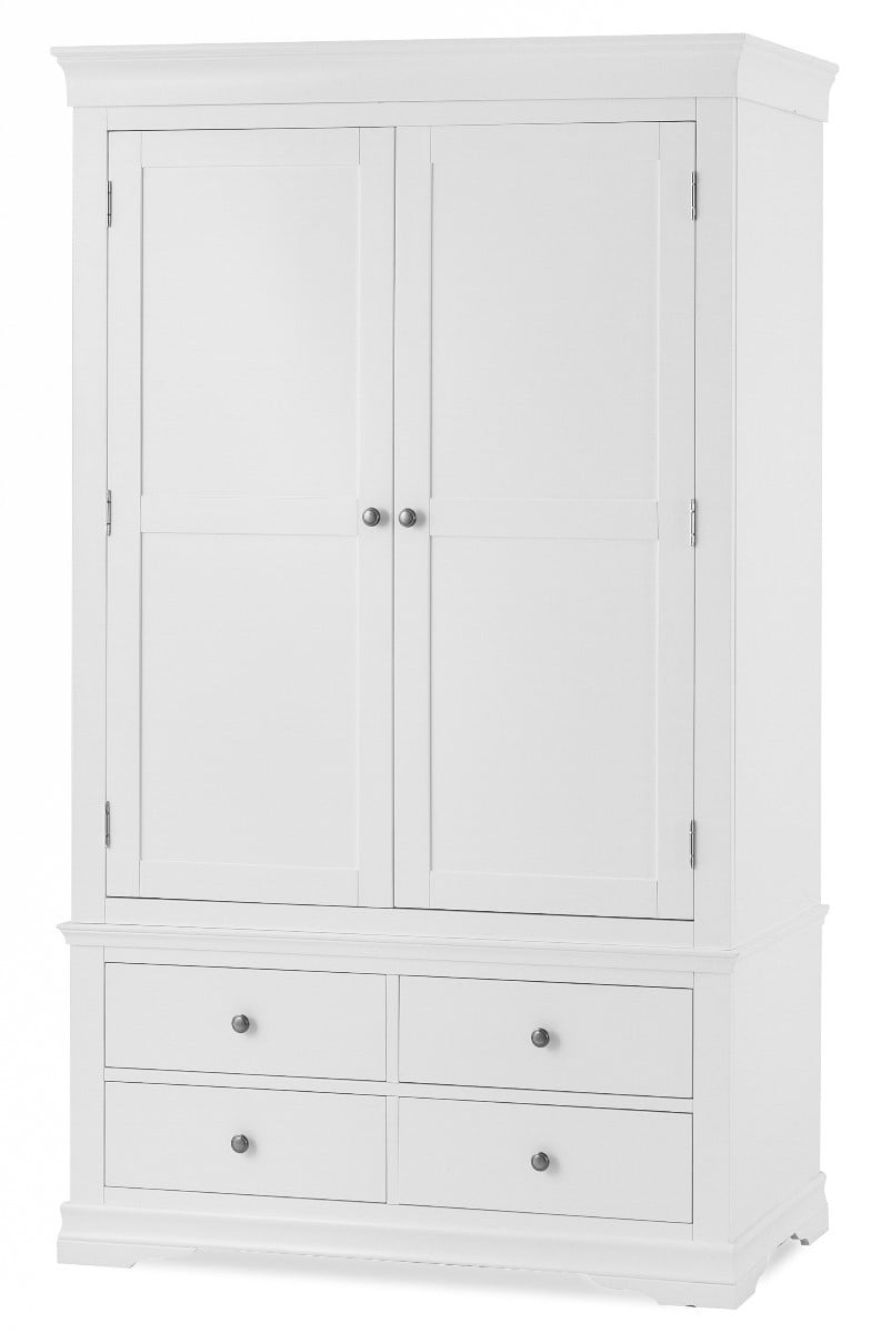 Brooklyn White Two Door Four Drawer Wardrobe