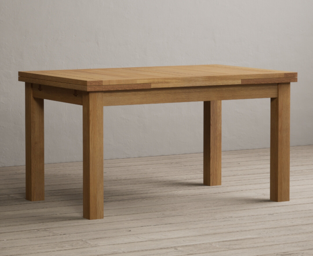 Hampshire 140cm Solid Oak Extending Dining Table