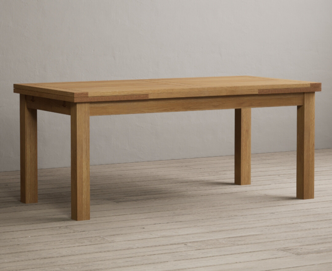 Hampshire 180cm Solid Oak Extending Dining Table